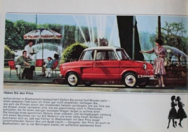 NSU Prinz III Modelprogram 1961 "In Ruhe erwaegen" Carbrochure (0655)