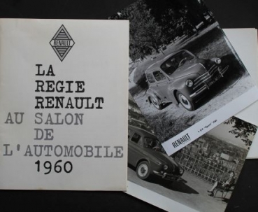 Renault Modelprogram 1960 "Salon de l'Automobile" Car-Presskit (3983)