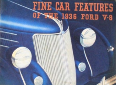 Ford V8 Modelprogram 1936 "Fine Car Features" Carbrocure (0755)