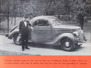 Ford V8 Modelprogram 1936 "Fine Car Features" Carbrocure (0755)