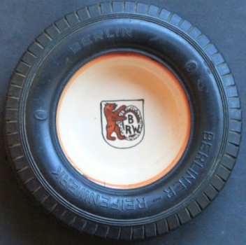 Berliner Tirefactory Ashtray 1960 ceramic with Logo (4201)