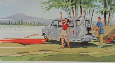 Opel Rekord Caravan Modelprogram 1956 Carbrochure (0943)