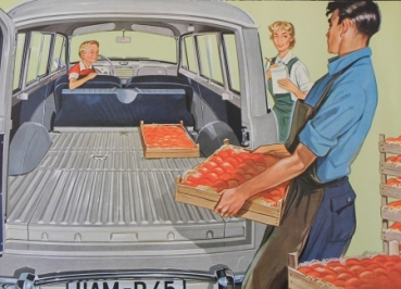 Opel Rekord Caravan Modelprogram 1956 Carbrochure (0943)