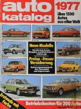 "Auto Katalog 77" Automobil-Yearbook 1977 (0953)