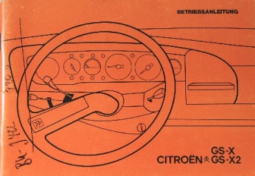 Citroen GS X 1972 Betriebsanleitung (1032)