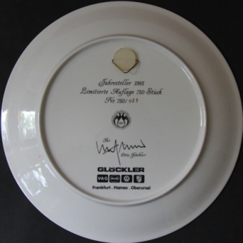 Gloeckler-Porsche Yearplate1951 limited Edition Porcelain 1985 (1044)