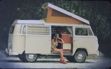 Volkswagen T2 Transporter Camper Breakfastplate 1979 Christmasgreeting (1061)