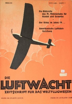 "Die Luftwacht" Aeroplane Magazine 1930 (1082)