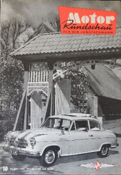 "Motor Rundschau - Fuer den Jungfachmann" Automobil-Magazine 1956 (1122)