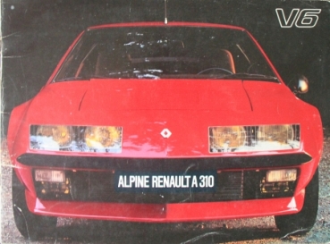 Renault Alpine A 310 Modelprogram 1976 Carbrochure (1145)