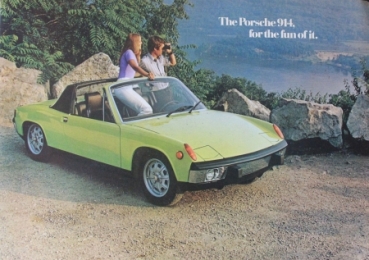 Porsche 914 Modelprogram 1973 "For the fun of it" Carbrochure (1186)