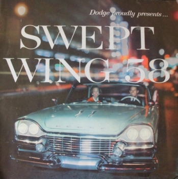 Dodge Modelprogram 1958 "Swept Wing" Carbrochure (1190)