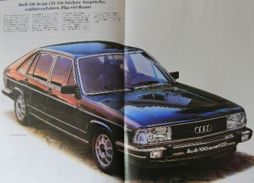 Audi 100 Avant Modellprogramm 1980 Automobilprospekt (1235)