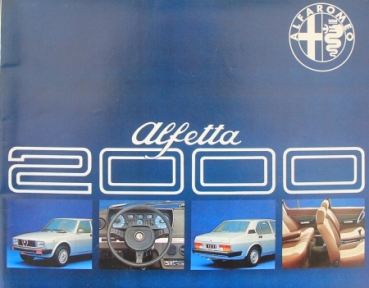 Alfa Romeo Alfetta 2000 Modelprogram 1977 Carbrochure (1267)
