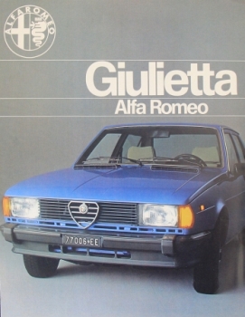 Alfa Romeo Giulietta Modelprogram 1977 Carbrochure (1272)