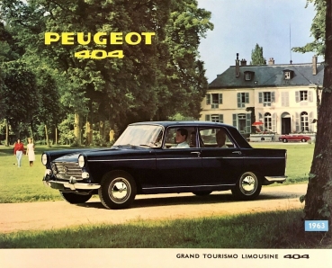 Peugeot 404 Modelprogram 1963 Carbrochure (4793)