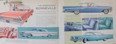 Pontiac Modelprogram 1959 "People going place are going" Carbrochure (1358)