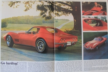 Chevrolet Corvette Modellprogramm 1968 Automobilprospekt (1367)