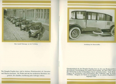 Rumpler 10/50 PS Tropfenwagen Modelprogram 1923 Carbrochure (7269)