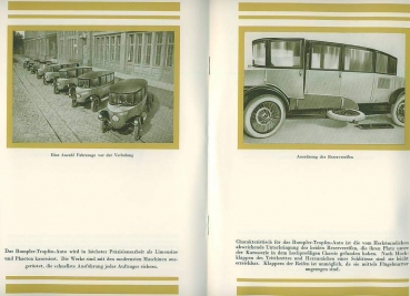 Rumpler 10/50 PS Tropfenwagen Modellprogramm 1923 Automobilprospekt (7269)