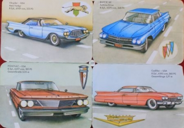 Cadillac - Chrysler - Buick - Pontiac 1959 Poetry-Wafer (1416)