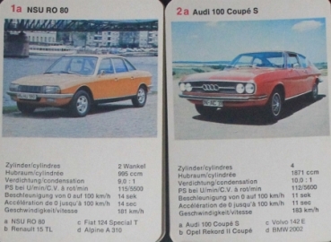 Berliner Spielkarten "Mit PS und Chrom" Cardgame 1974 (1447)