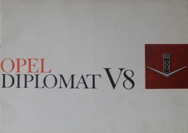 Opel Diplomat V8 Modellprogramm 1965 Automobilprospekt (1453)