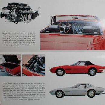 Maserati Ghibli Spyder Modelprogram 1969 Carbrochure (0979)