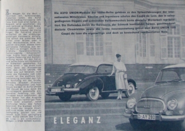 Auto-Union 1000 Coupe de Luxe Modelprogram 1964 Carbrochure (1533)