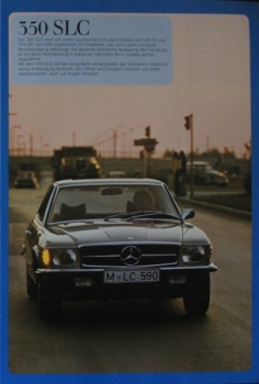 Preview: Mercedes-Benz 280 SLC - 450 SLC Modellprogramm 1977 Automobilprospekt (1571)