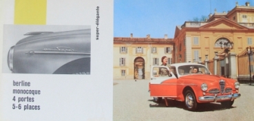 Alfa Romeo 1900 Super Modelprogram 1957 Carbrochure (1597)