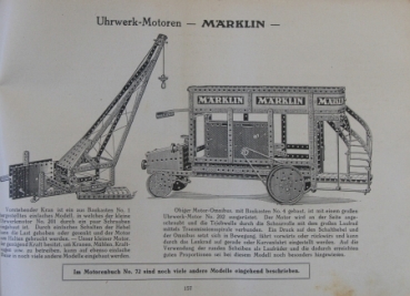 Märklin Metallbaukasten Anleitungsbuch 1930 Spielzeugkatalog (1695)