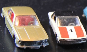 Schuco Lot1972 five Cars BMW, Opel, VW DieCast Models (1760)