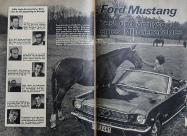"Hobby - Das Magazin der Technik" 1966 Ford Mustang Technik-Magazin (4476)