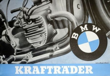 BMW Krafträder 1937 Modellprogramm Motorradprospekt (2814)