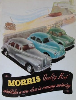 Austin Morris Modellprogramm "Quality first" 1951 Automobilprospekt (4607)