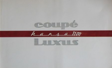 Goliath Hansa 1100 Coupe Luxus Modelprogram 1956 Carbrochure (3685)