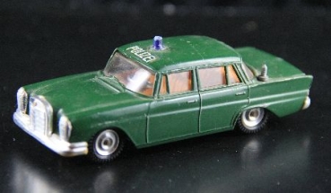 Gama Minimod Mercedes-Benz 220 Police 1965 Metalmodel (1929)