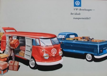 Volkswagen T1 Transporter 1960 Modellprogramm Automobilprospekt (4643)
