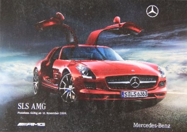 Mercedes-Benz McLaren SLR Modelprogram Pricelist 2009 Carbrochure (1950)
