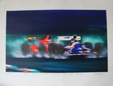 Motor-Racing Formula I 1995 Artwork from Elisabeth Tamms numberd, signed (2022)