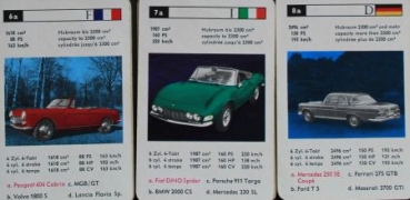 Schmid Spiele "Sportwagen" 1967Cardgame (4667)
