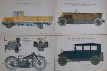 Wolfram "Die Motorfahrzeuge Modelle" Vehicletechnic 1928 (4674)