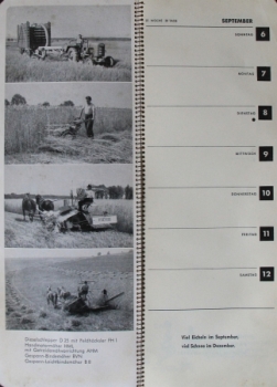 Fahr Factoryfabric Tractor-Yearcalendar 1953 (2070)