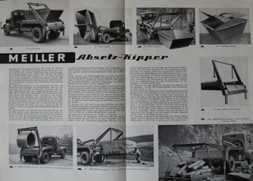 Meiller Kipper Specialbodies Modelprogram 1958 Truckbrochure (2128)