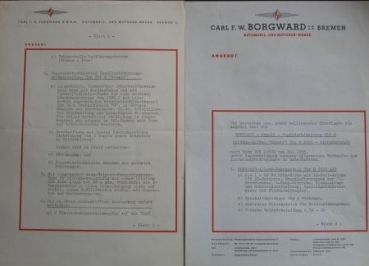 Borgward Graaf Typ B 2500 Firebrigade Modelprogramm 1957 Truckoffer (4811)