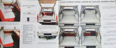 Peugeot 404 Familiale Station Wagon Modelprogram 1963 Carbrochure (4806)