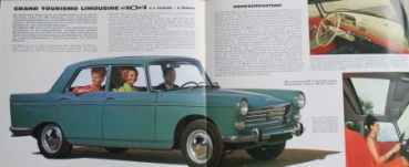 Peugeot 404 Modelprogram 1964 Carbrochure (4805)