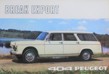 Peugeot 404 Familiale Break Modelprogram 1970 Carbrochure (4798)