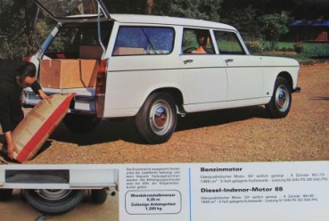 Peugeot 404 Familiale Break Modelprogram 1967 Carbrochure (4797)